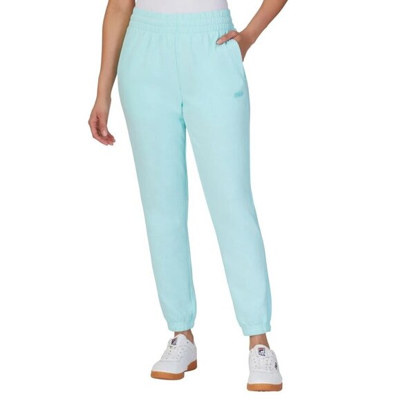 Fila Pants - Fila Womens French Terry Jogger (XX-Large, Blue Tint)